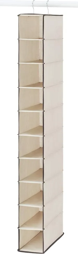 Whitmor 10 Section Hanging Shoe Shelves 11.5x5.5x48.0