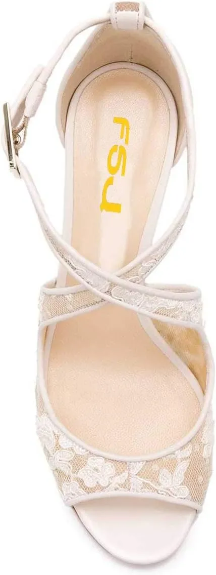 Women Chic Gold Metal Chain Block High Heels Pumps Cross Strap Closed Open Toe Shoes Size 4-15 US