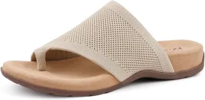 Women Comfort Orthopedic Knit Flip Flop Sandals with Arch Support