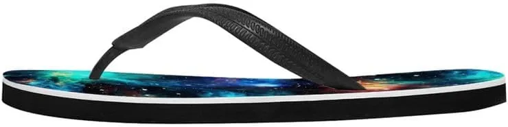 Women Galaxy Flip Flop Sandal, Animal Skull Butterfly Hotel Travel Footwear Comfort Slippers Flip Flop Sandals