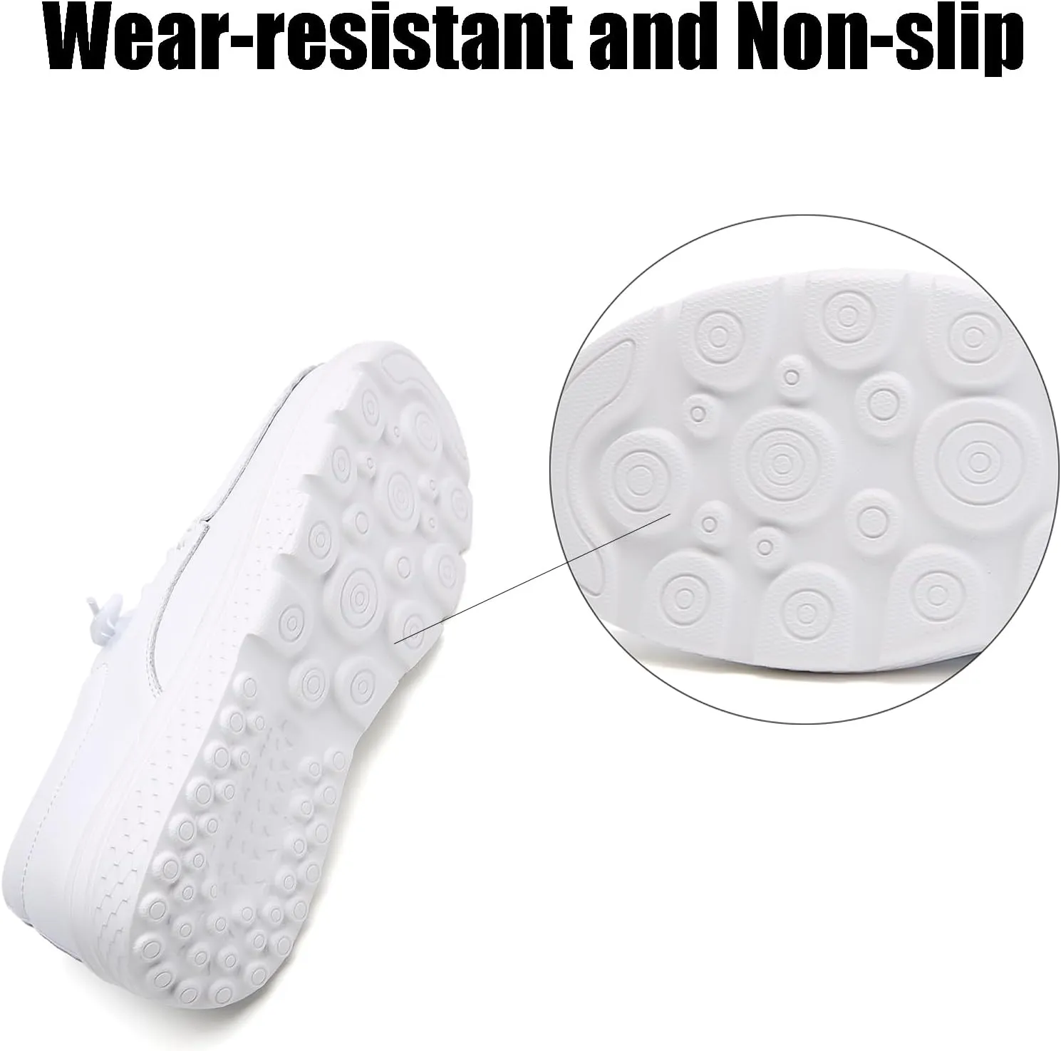 Women Genuine Leather Lace-up Soft Sole Loafers Nurse Shoes,Arch Support Lightweight Platform Casual Moccasins Shoes,Comfort Non-slip Mom Walking Shoes