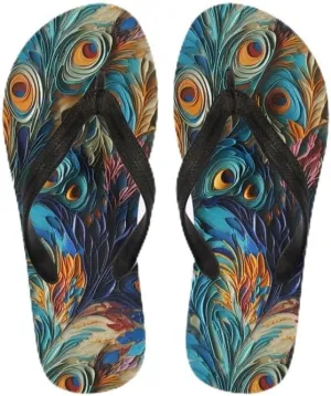 Women Geometry Flip Flop Sandal, Butterfly Sunflower Lightweight Thong Sandals Comfort Summer Beach Slippers