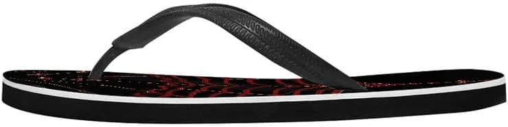 Women Geometry Flip Flop Sandal, Sunset Butterfly Hotel Travel Footwear Lotus Comfort Slippers Flip Flop Sandals