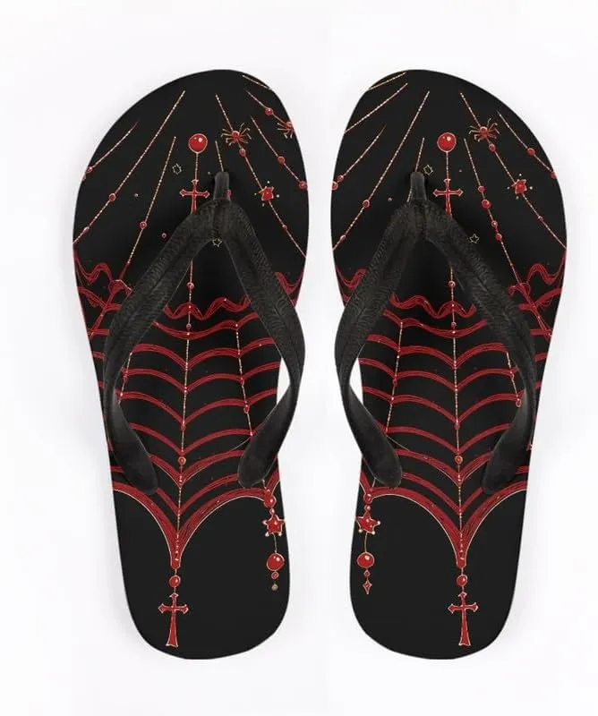 Women Geometry Flip Flop Sandal, Sunset Butterfly Hotel Travel Footwear Lotus Comfort Slippers Flip Flop Sandals