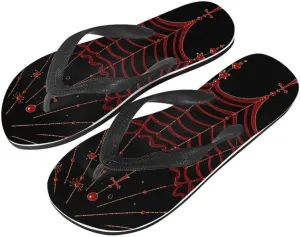 Women Geometry Flip Flop Sandal, Sunset Butterfly Hotel Travel Footwear Lotus Comfort Slippers Flip Flop Sandals