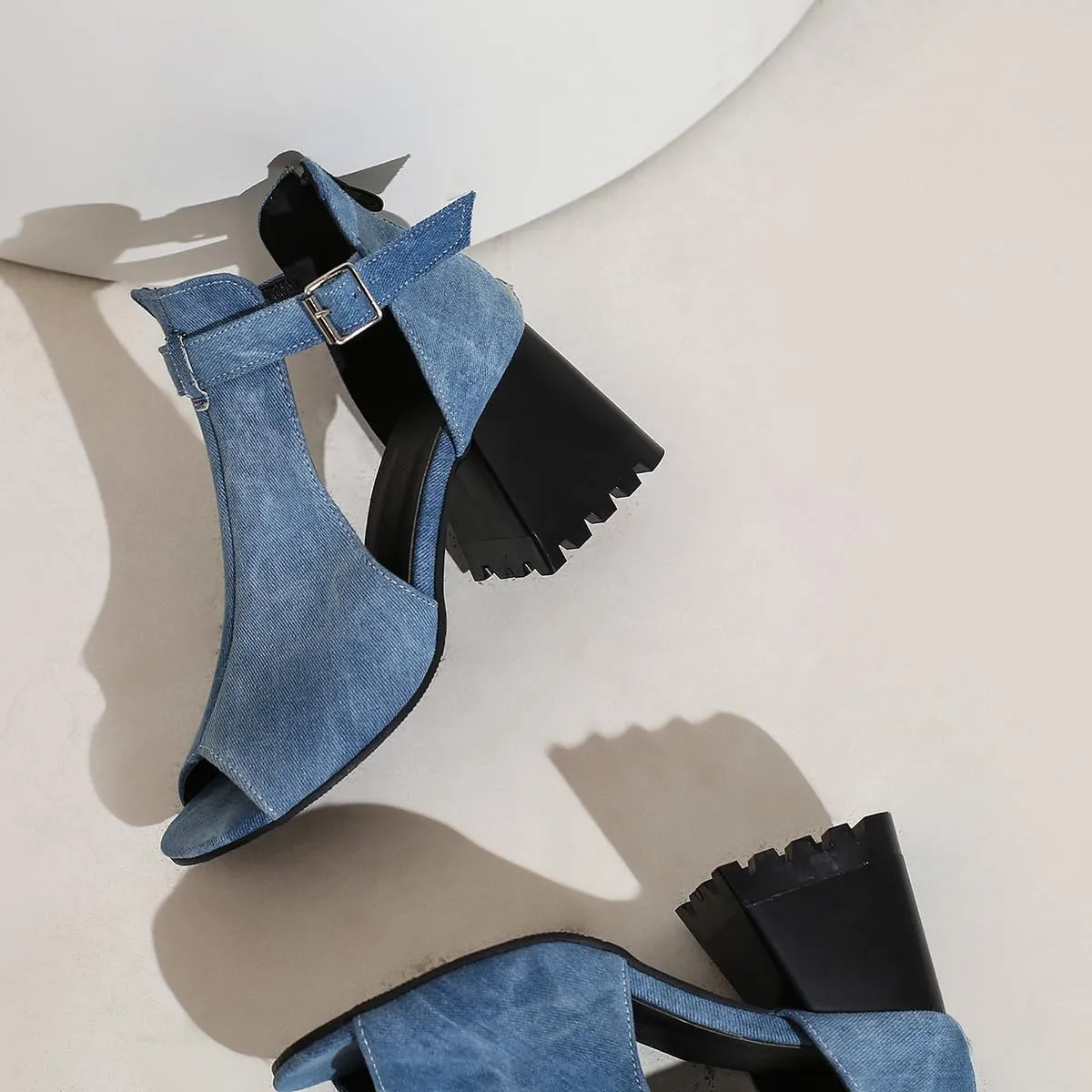 Women Heeled Sandals Peep Open Toe Ankle Boots Mid Chunky Block Heel Cutout Booties Sandals Zipper Lace Up Ankle Strap Dress Sandal Pumps Shoes Suede Crocodile Snakeskin Chic Size 4-15 M US