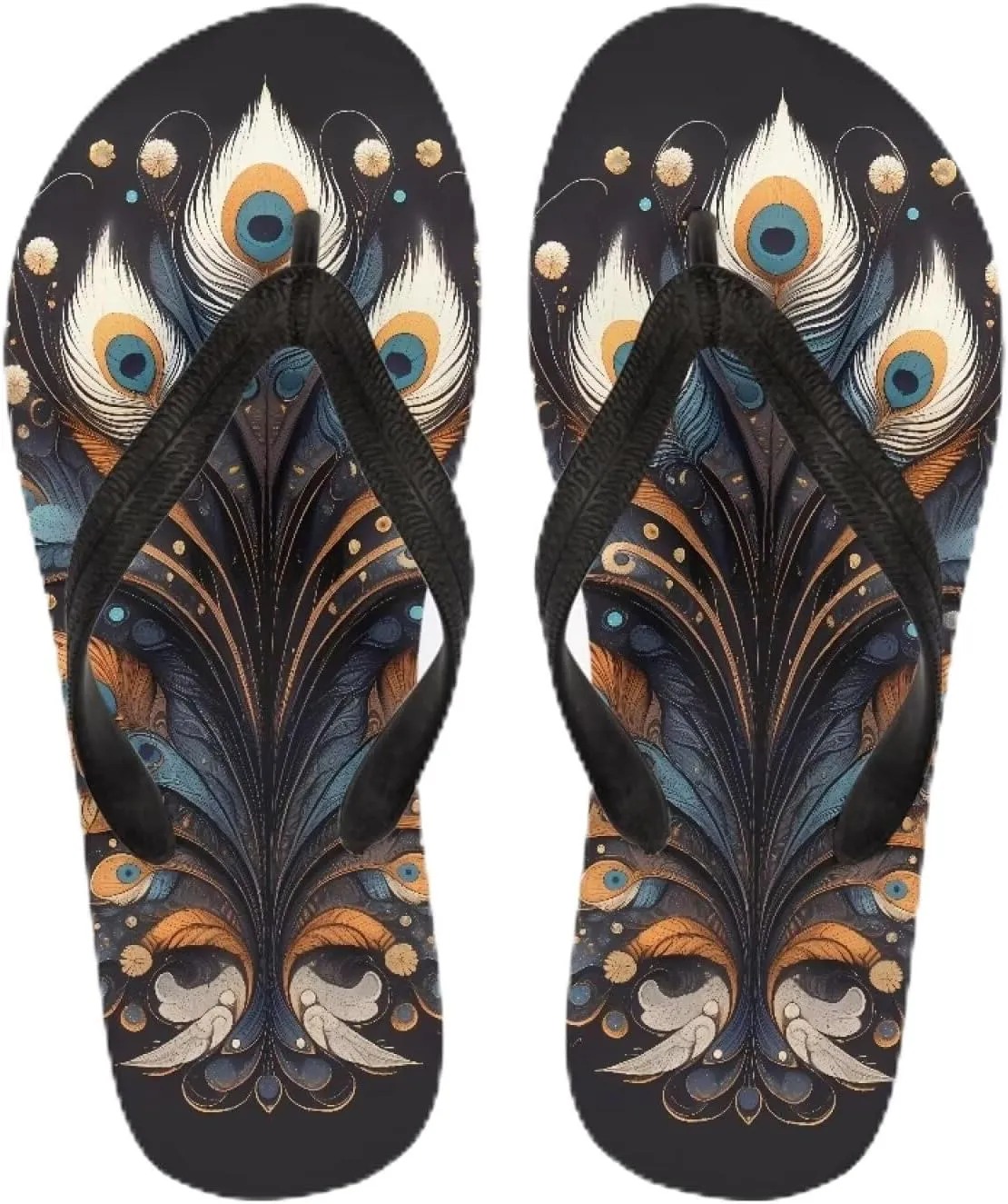 Women Pig Cat Bunny Print Flip Flop Sandal, American Flag Lightweight Thong Sandals Comfort Summer Beach Slippers