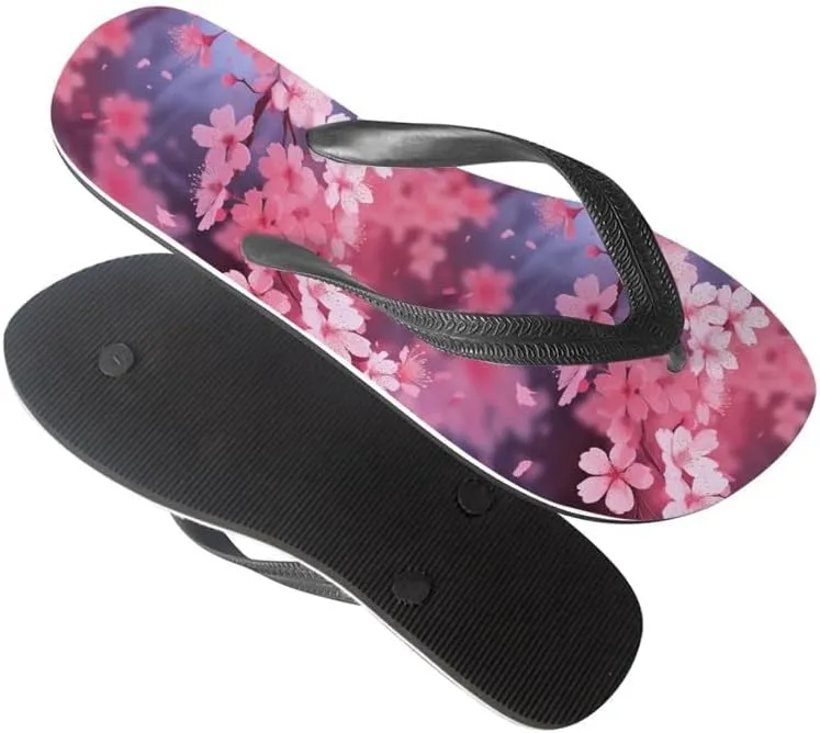 Women Tie-Dye Flip Flop Sandal, Hawaii Graffiti Soft Comfort Fit Slippers for Summer Unisex Outdoor Shower Slippers