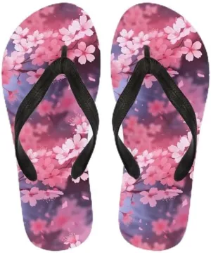 Women Tie-Dye Flip Flop Sandal, Hawaii Graffiti Soft Comfort Fit Slippers for Summer Unisex Outdoor Shower Slippers