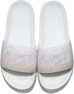 Women's Big Logo TechLoom Slide White / Pastel Melange / Ombre WHITE / PASTEL MELANGE / OMBRE / 10