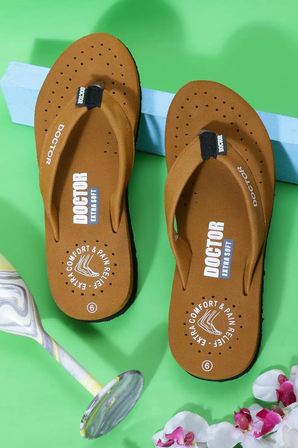 Women's Care Orthopaedic Diabetic Comfortable MCR Flip-Flop Slippers D-16