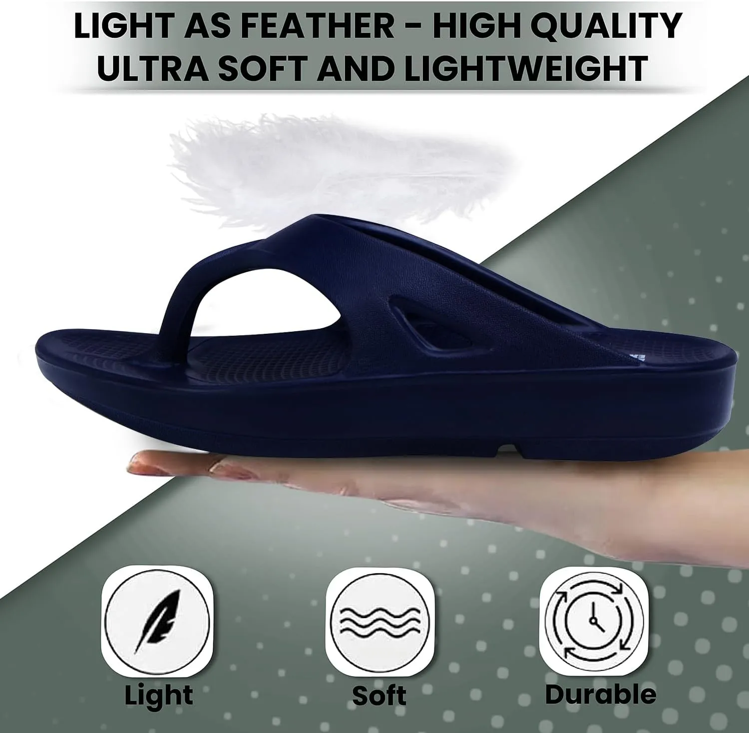 Women's Classic Ultra Soft Flip Flops/Slippers with Cushion FootBed for Adult | Comfortable & Light Weight| Stylish & Anti-Skid| Waterproof & Everyday Slip-on for Ladies/Girls D-510