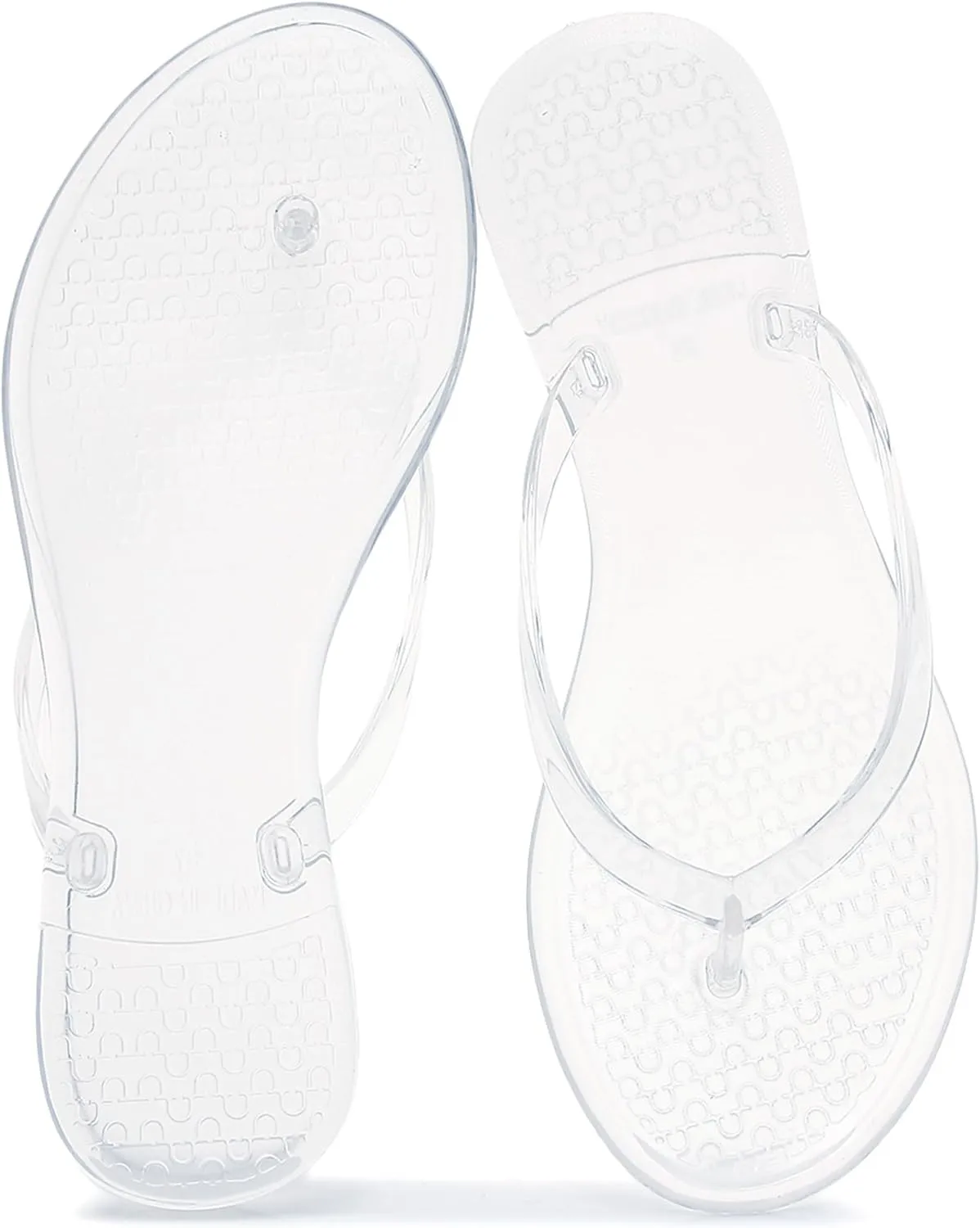 Womens Flip Flops Thong Sandals Jelly Shoes Flat for Ladies Slides Black Slippers Size 9 Slip On Summer Beach Dressy