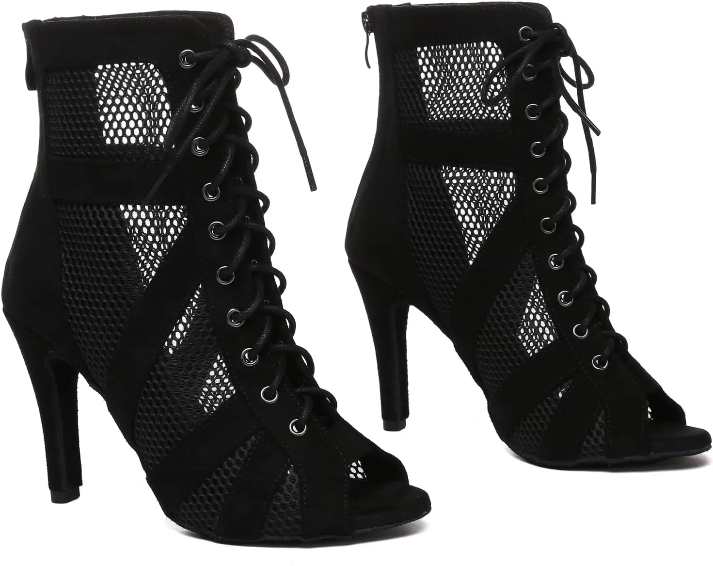 Womens Girls Sexy Ballroom Dancing Shoes Open Toe Party Evening Ankel Sandals Booties