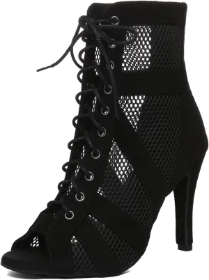 Womens Girls Sexy Ballroom Dancing Shoes Open Toe Party Evening Ankel Sandals Booties