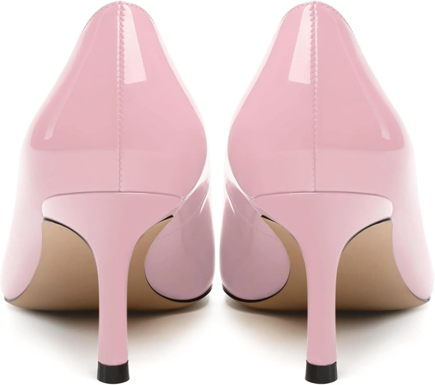 Women's Pumps, Pointed Closed Toe High Heels, Fashion Mid Heel Slip on Shoes for Women