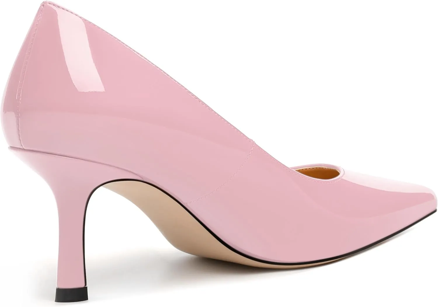 Women's Pumps, Pointed Closed Toe High Heels, Fashion Mid Heel Slip on Shoes for Women