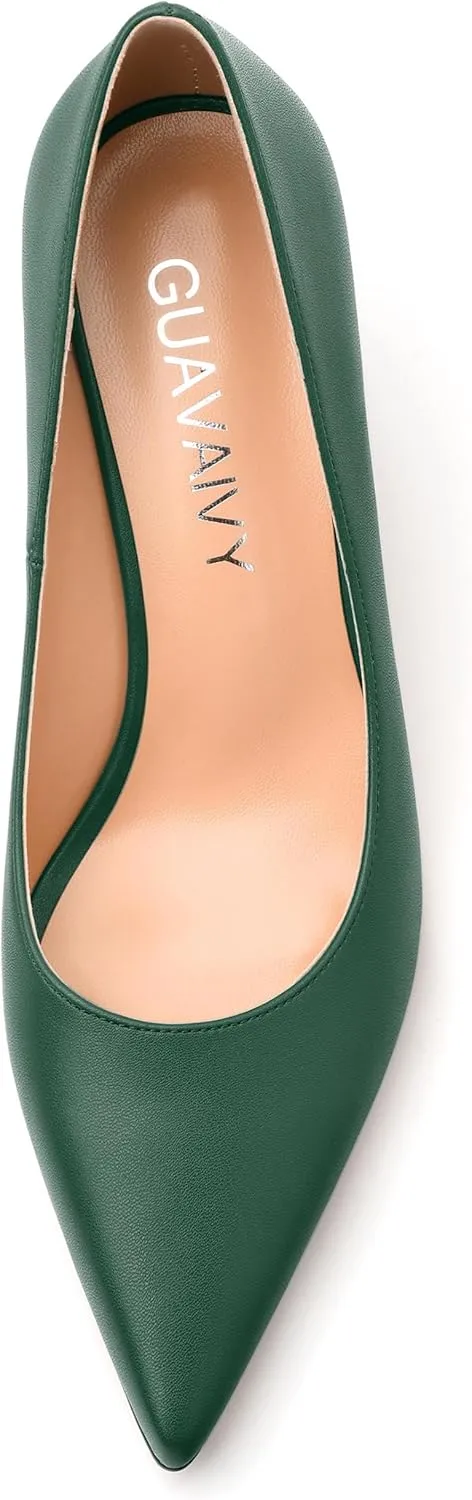 Women's Pumps, Pointed Closed Toe Mid Heel, Fashion Solid Matte Daily Working Party Shoes for Women 2.5Inch