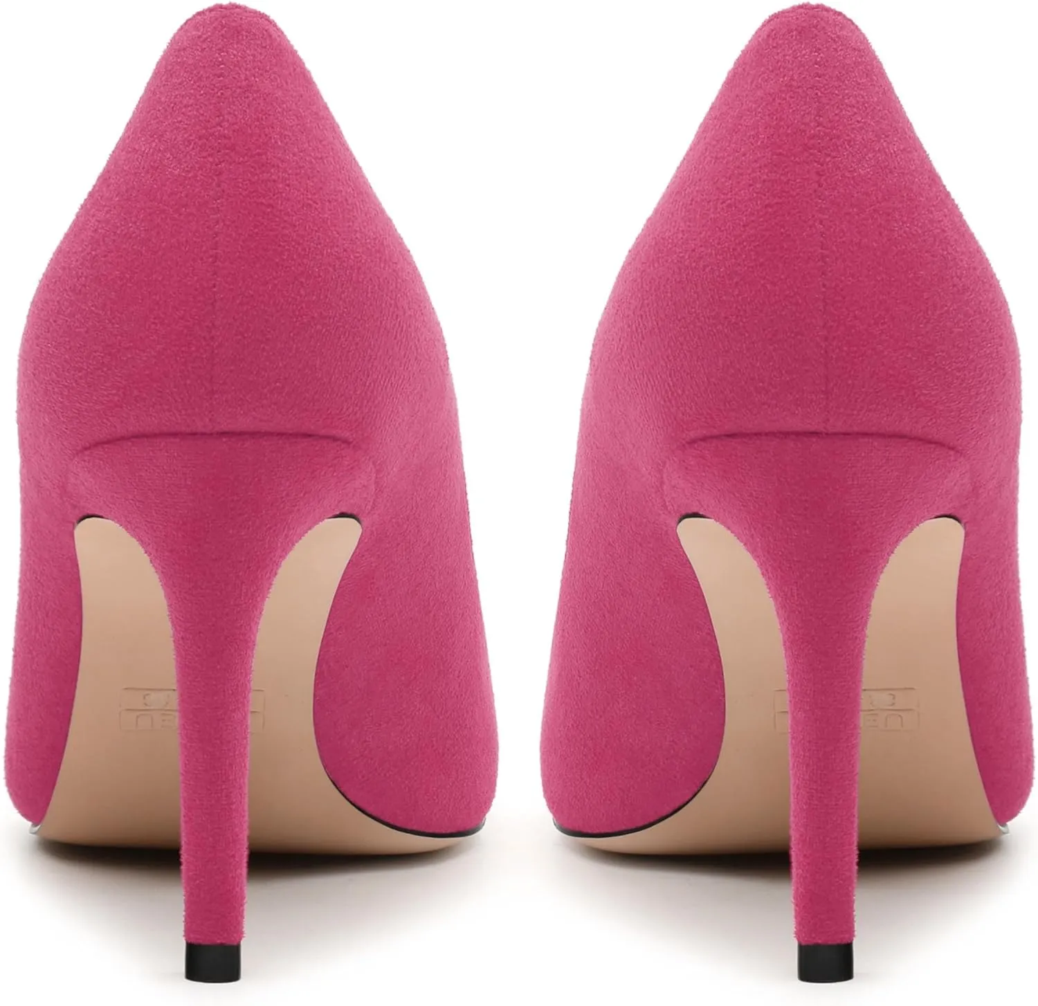 Womens Pumps Pointed Toe Stiletto High Heels Fashion Solid Suede Slip On Shoes for Women
