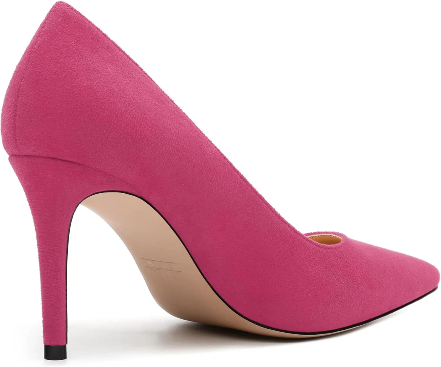 Womens Pumps Pointed Toe Stiletto High Heels Fashion Solid Suede Slip On Shoes for Women