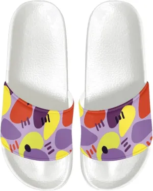Women's Sandals Slides Soft Slippers Non-Slip Casual White Sole Bathroom Shoes Beach Sandals