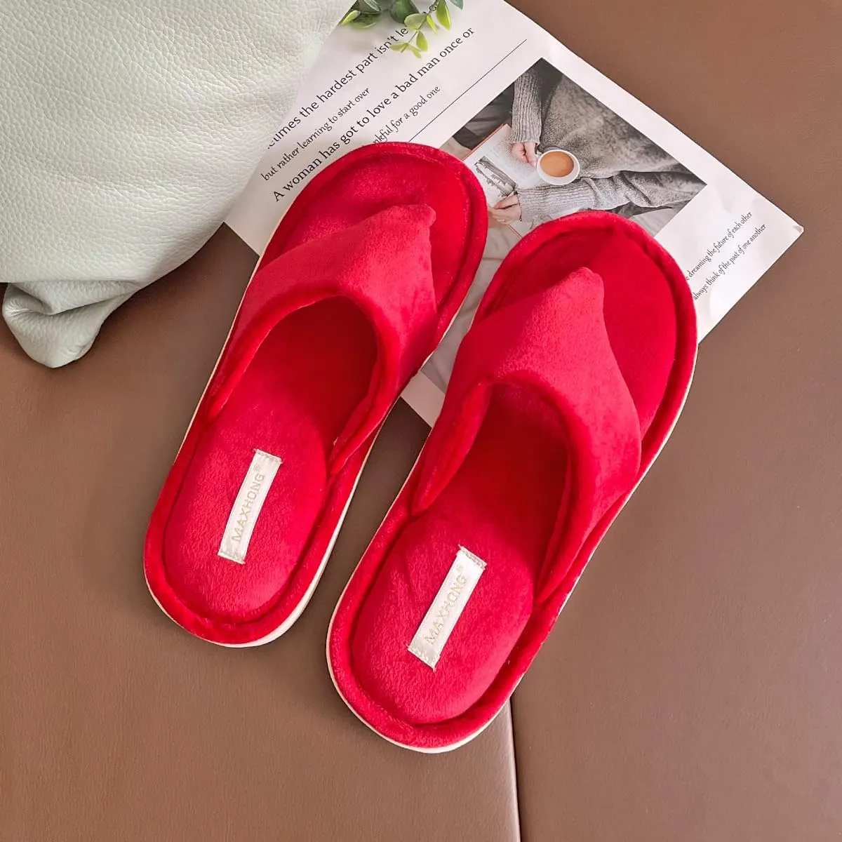 Women’s Thong Slippers with Memory Foam for Women Open Toe Slip on