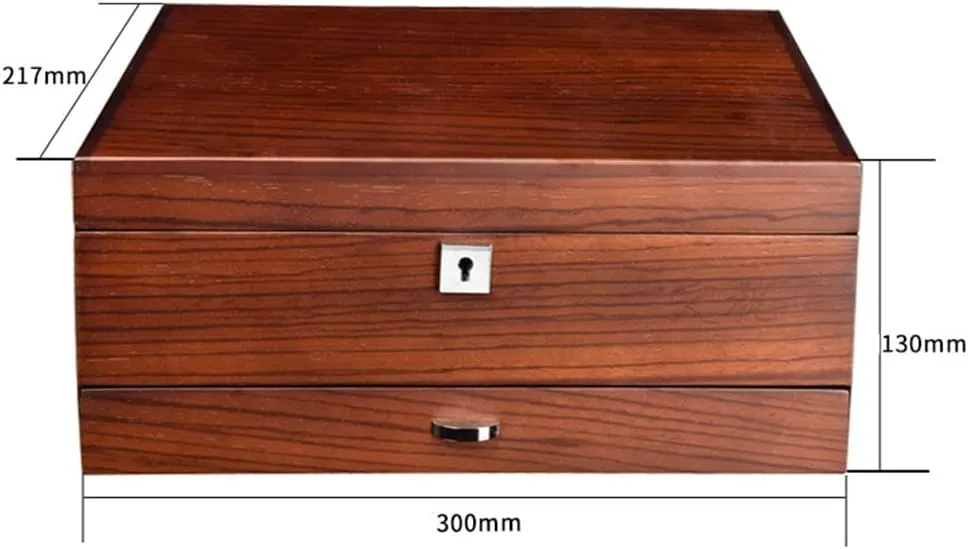 Wooden Watch Storage Boxes Case Jewelry Integrated Watch with Lock Solid Mechanical Watch Organizer Jewelry Display Holder Case