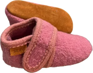 Wool Booties Slippers for Boys Girls Unisex Toddler Baby Infant Child with Leather Sole