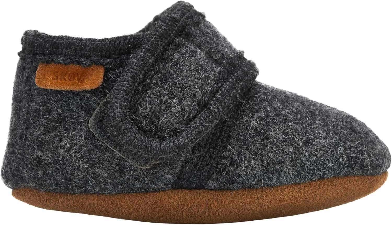 Wool Booties Slippers for Boys Girls Unisex Toddler Baby Infant Child with Leather Sole