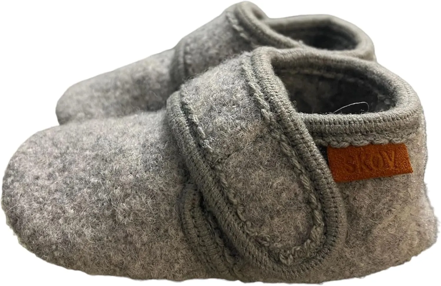 Wool Booties Slippers for Boys Girls Unisex Toddler Baby Infant Child with Leather Sole