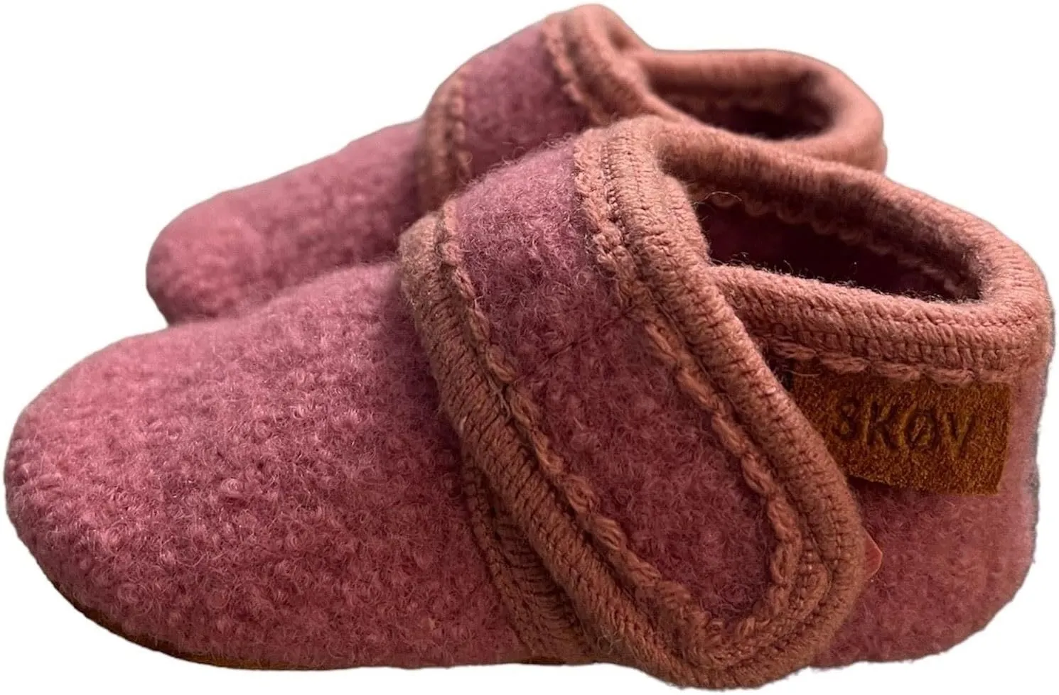 Wool Booties Slippers for Boys Girls Unisex Toddler Baby Infant Child with Leather Sole
