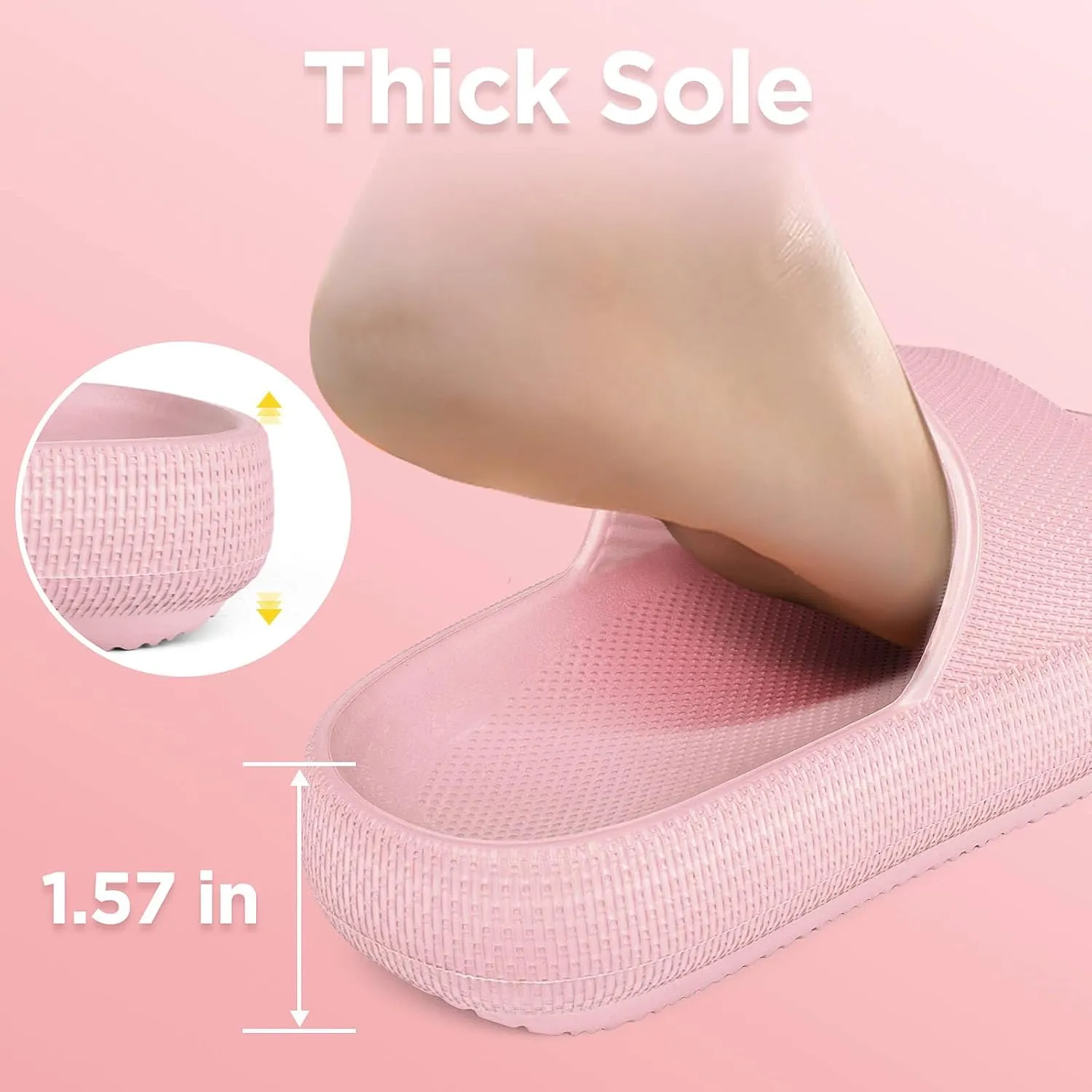 WYSBAOSHU Kids Cloud Slides Girls Boys Slip On Slide Sandals Comfort Non-Slip Thick Sole Slippers Summer Shower Shoes Pool Beach Water Shoes