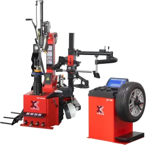 XK-806S-70D Tire Changer Machine Combo Wheel Balancer Rim Size 28 Inches 2.0 Horsepower