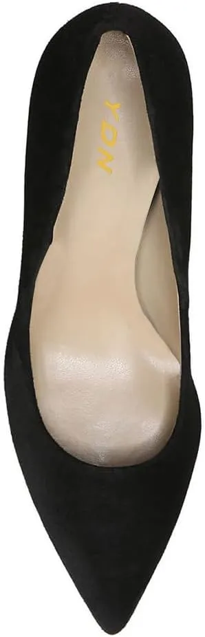 YDN Women's Chic Pointed Closed Toe Mid Heel Pumps Slip on Stiletto Slide Dress Shoe for Party Prom Size 4-15 US