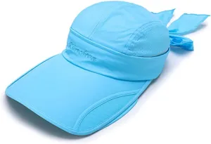YEKEYI Wide Brim Sunhat Summer UPF 50  Sun Protection Outdoor Hat Baseball Cap Sports Hats with Retractable Visor