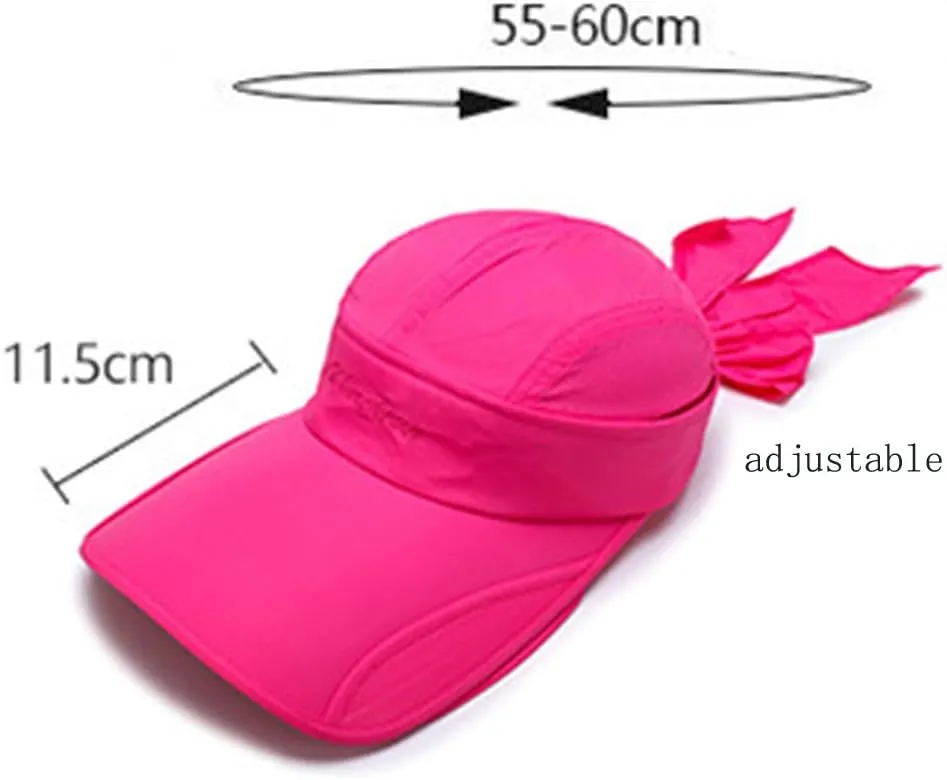YEKEYI Wide Brim Sunhat Summer UPF 50  Sun Protection Outdoor Hat Baseball Cap Sports Hats with Retractable Visor