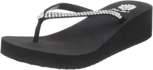 Yellow Box Women's Custard Wedge Flip Flop