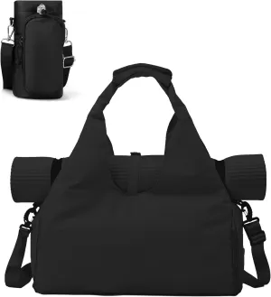 Yoga Mat Bag, Sport yoga Gym Bag for women, Lightweight yoga mat bag carrier with Yoga Strap, Carryall Yoga Tote Bag