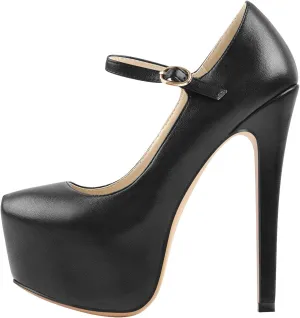 Yolkomo Platform Heels for Women Ankle Strap Stiletto High Heel Sandals