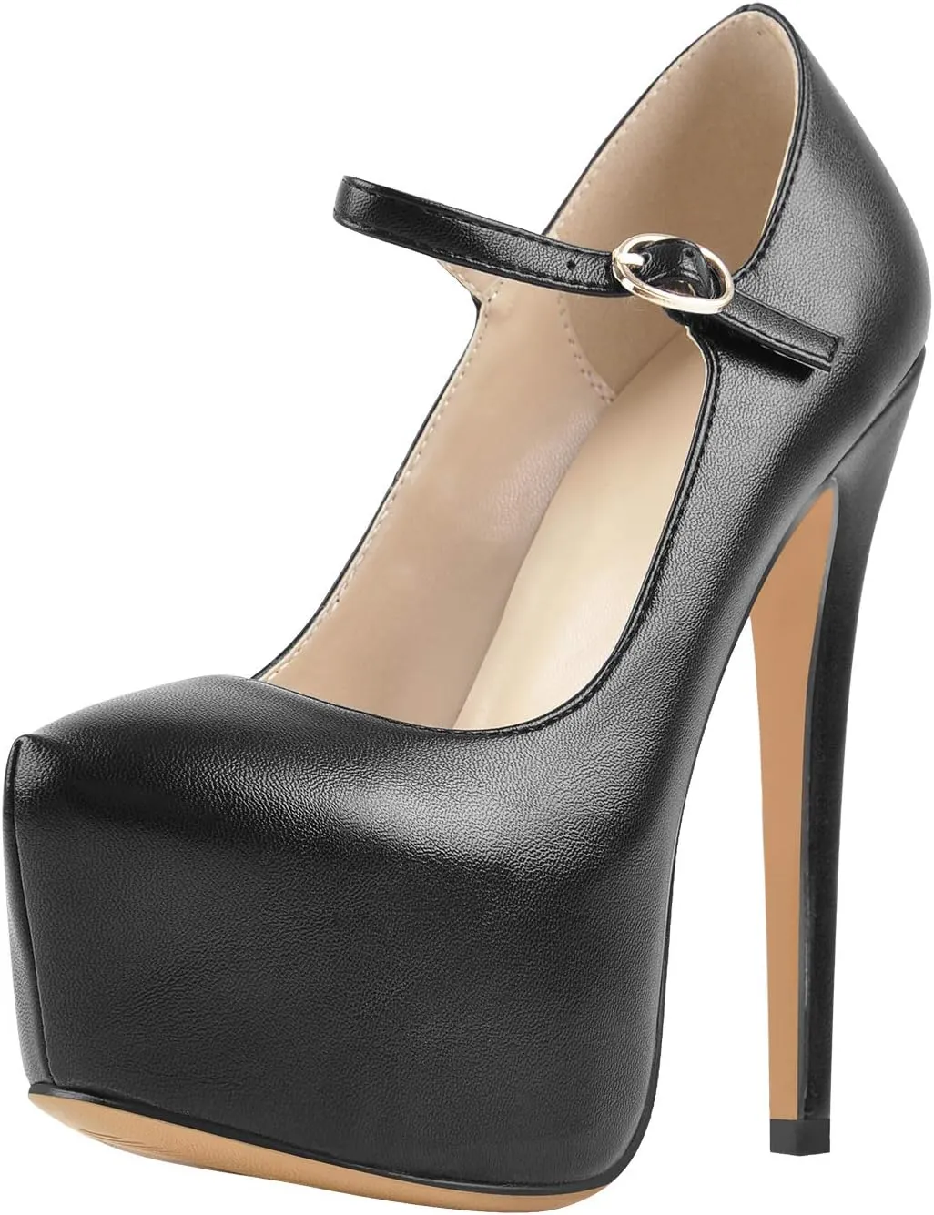 Yolkomo Platform Heels for Women Ankle Strap Stiletto High Heel Sandals
