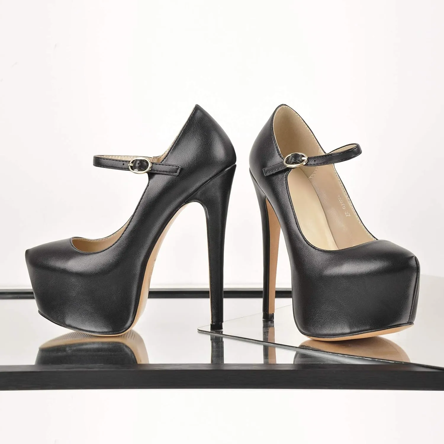 Yolkomo Platform Heels for Women Ankle Strap Stiletto High Heel Sandals