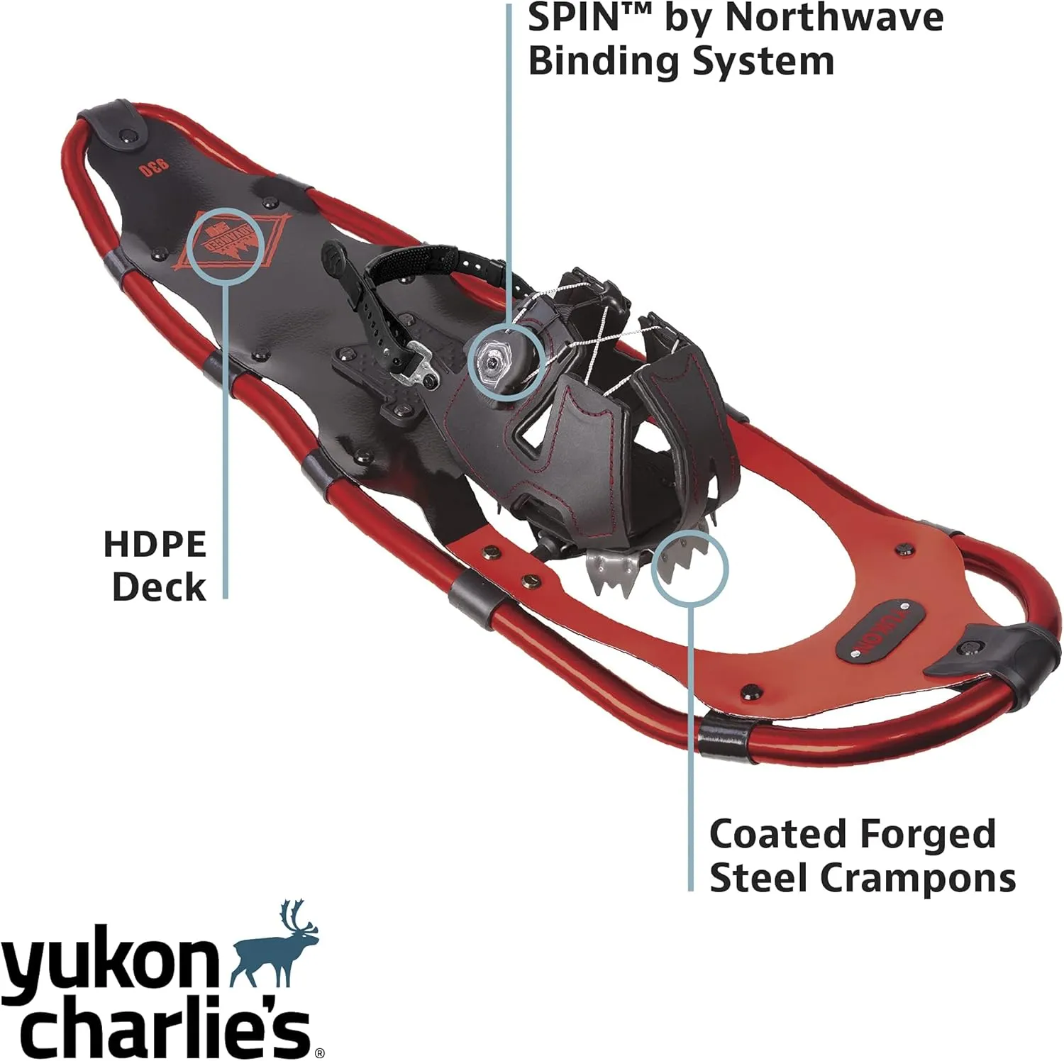 Yukon Charlie's Elite Spin Snowshoe, Multiple Sizes