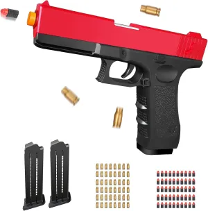 Zanktony Soft Bullet Toy Gun Shell Ejecting, Realistic Toy Pistol for Boys, Educational Play Gun Model, Halloween Christmas Birthday Gifts for Boys Kids Adults Age 8 